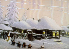 "We Where Given
 A Bath Toward Christmas"
  mixed tech. 55 �
 70 1990