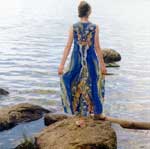 Ensemble. Dress (crape) � jumper  (shiffon). 1998. Hot batique.