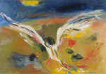  The Bird that was Called Jonathan Livingston. 35�50. MDF, oil.1996.