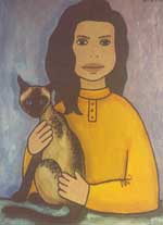 Sonya and Asya.  Canvas, oil. 40�50.1996.