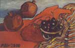 red Still Life. MDF, oil. 24,5�37. 2000.