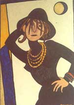 Sonya. MDF, oil. 38�54. 1996. 