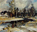 Last snow. 1996. Canvas, oil. 51�63 