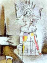 Corset, 1998, 40�30 Paper, mixed technique. Theatre of All Times and People Cycle