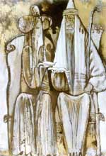 Sarah and Abraham, 1999, 64�45 Paper, mixed technique. Bible's Characters Cycle.