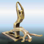 "Ecstasy" Toned gypsum, 1994, 39�41�17