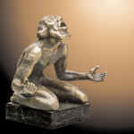 "Iov". Bronze, serpentine, 1996. 29�33�19
