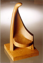 Chair #5 - 2001 from the "Centaurs" series. Ash, oak 29.8�15.0�15.0