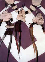 O.Balabanova, graduate project. Collection of clothes from leather and fir. Supervised by Assoc. Prof. L.B.Orlova