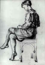 Nechaev O. 4 course "Design". Drawing of dressed figure. supervisor Ganzin V. L.